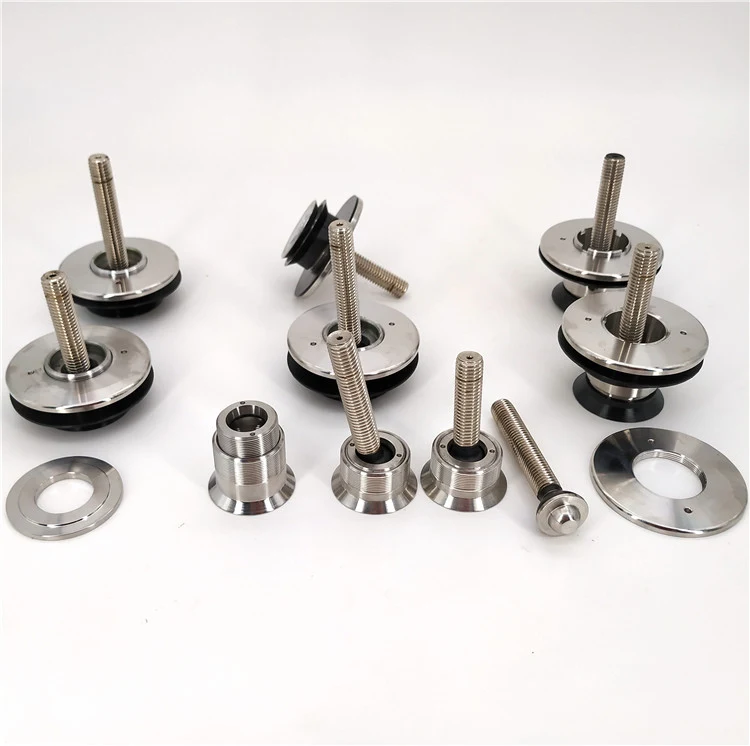 Precision Machined Stainless Steel Glass Clamp