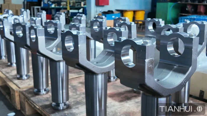 Log 7: 250 Agricultural Machinery Fork Components Shipped to John Deere(pic3) Batch of machined agricultural fork components ready for final inspection