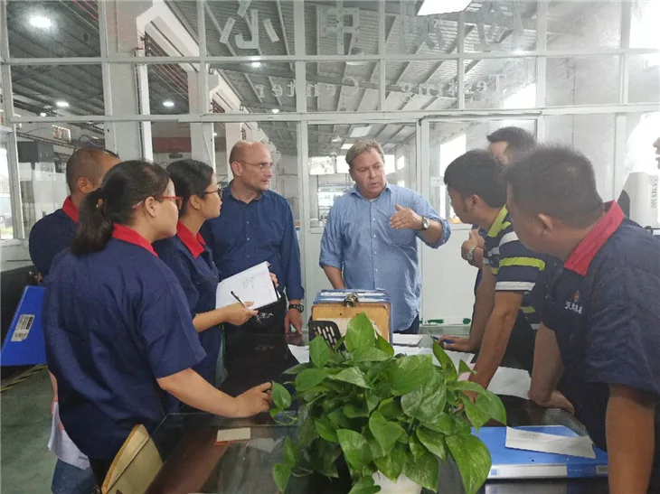 Siemens Berlin headquarters audit team at Tianhui - 2