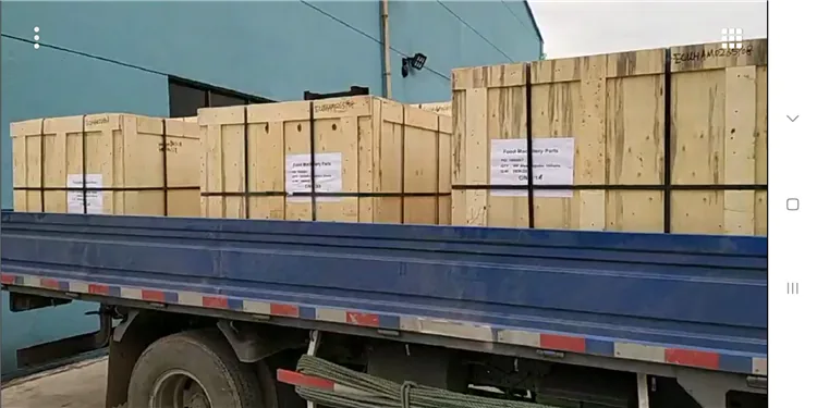 Shipment of Precision-Machined Food Machinery Components
